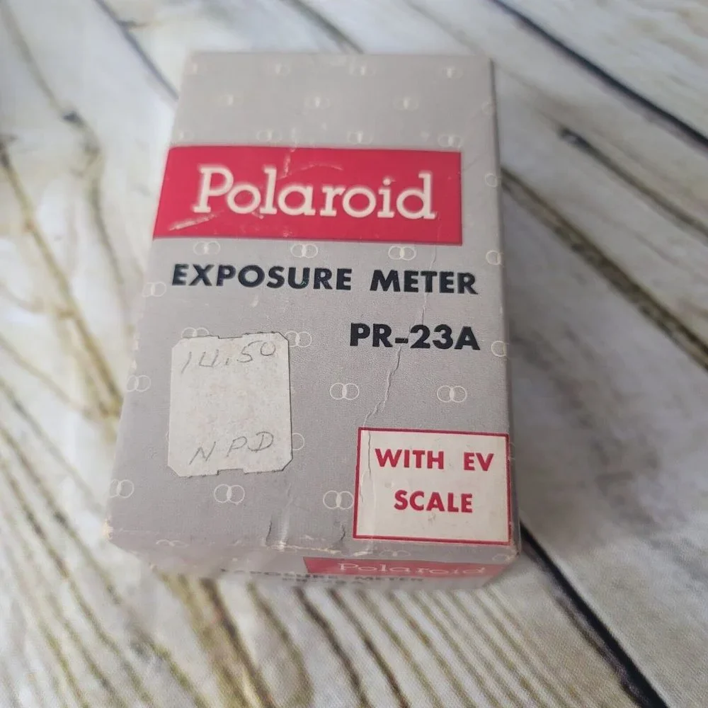 Vtg Polaroid Exposure Meter PR23A Wink Light and Sunset TR100 Meter 3 Untested
